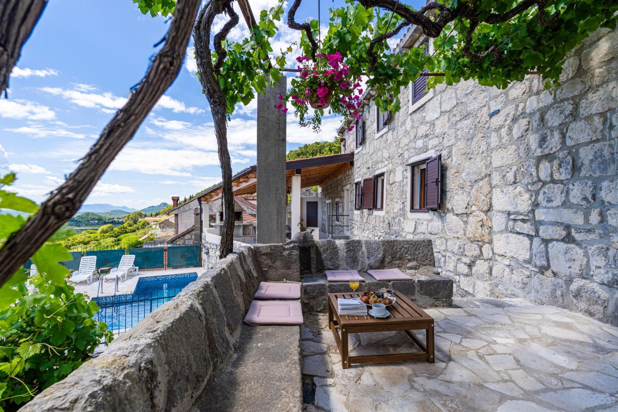 Private Pool Villa - Meditteranean Peace Slano Buitenkant foto