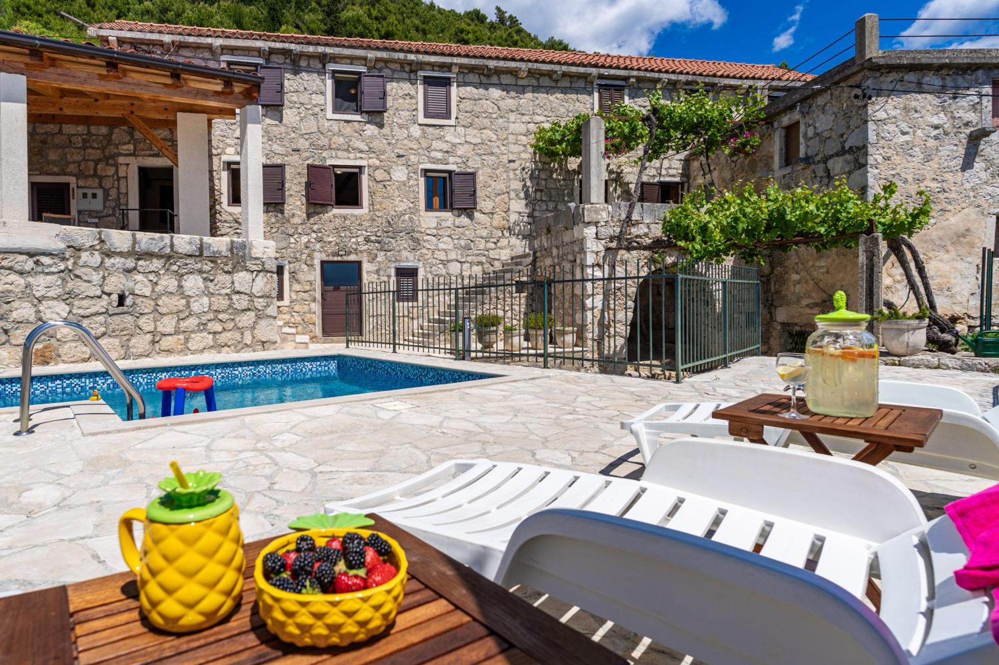 Private Pool Villa - Meditteranean Peace Slano Buitenkant foto