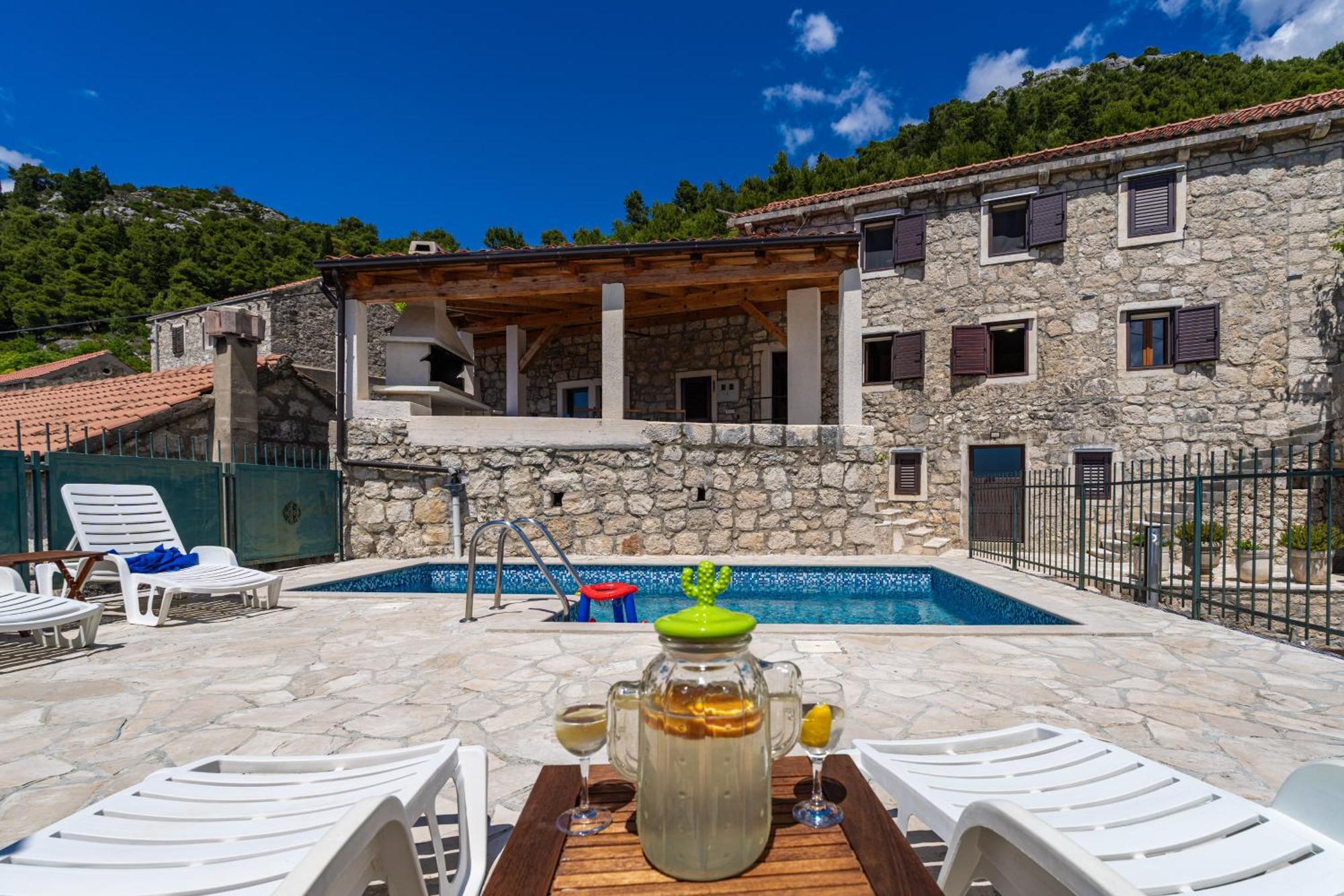 Private Pool Villa - Meditteranean Peace Slano Buitenkant foto